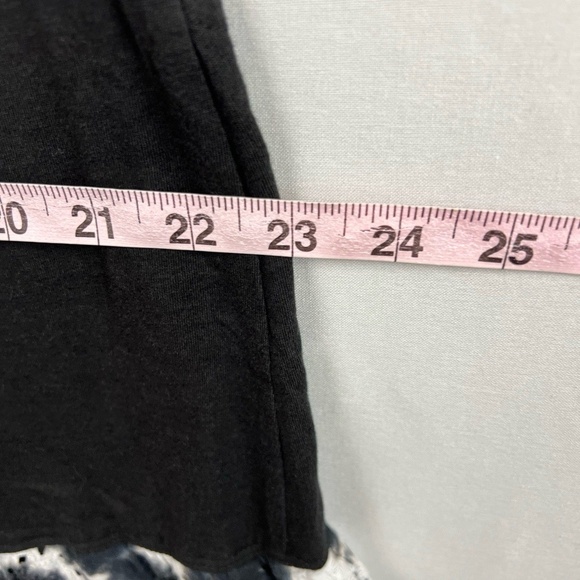 LOGO Lori Goldstein Dress Womens Small Shift Tank Black White Eyelet Tie Dye - Picture 13 of 15